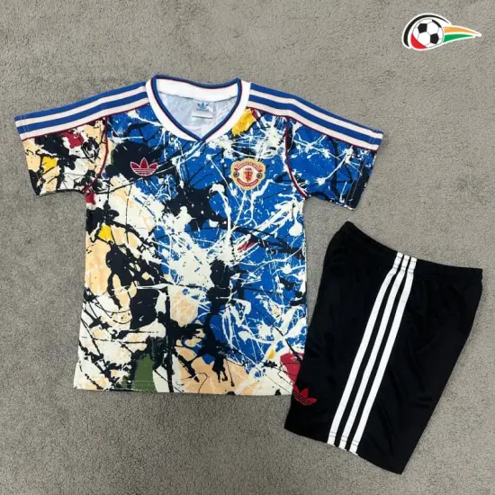 Camisa Infantil Manchester United x Stone Roses 2025/26 Edição Especial Multicolor
