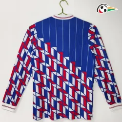 Camisa Retrô Reserva Ajax 1989/90 Azul/Vermelho Manga Longa