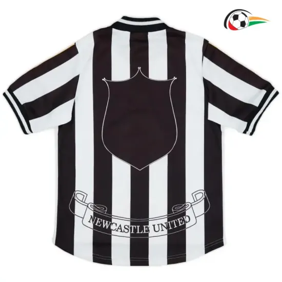 Camisa Retrô Titular Newcastle United 1997/99 Preto/Branco