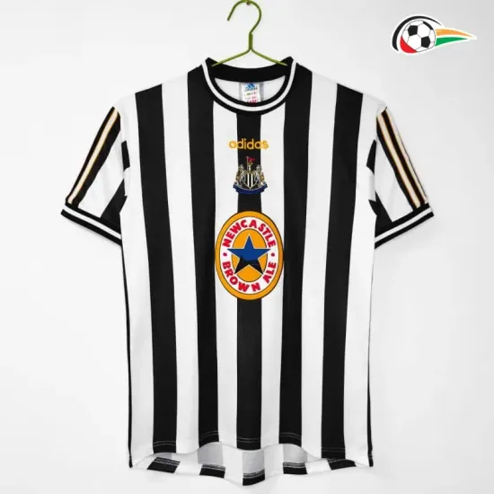 Camisa Retrô Titular Newcastle United 1997/99 Preto/Branco