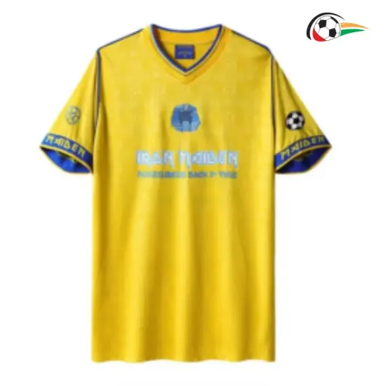 Camisa Retrô West Ham United x Iron Maiden 2008/09 Amarelo