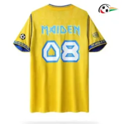 Camisa Retrô West Ham United x Iron Maiden 2008/09 Amarelo