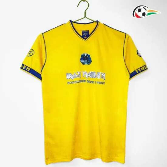 Camisa Retrô West Ham United x Iron Maiden 2008/09 Amarelo