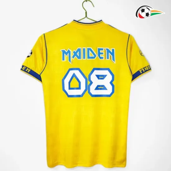Camisa Retrô West Ham United x Iron Maiden 2008/09 Amarelo