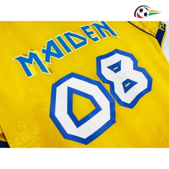 Camisa Retrô West Ham United x Iron Maiden 2008/09 Amarelo