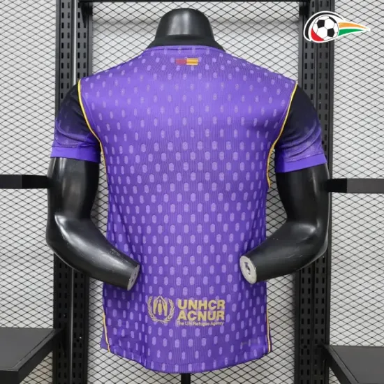 Camisa Versão Jogador Barcelona 2026/2027 Roxo/Preto