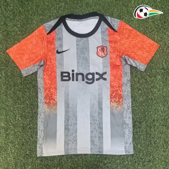 Camisa Chelsea 2026/2027 Pré-Corrida Cinza/Laranja