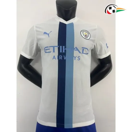 Camisa Versão Jogador Manchester City 2026/2027 Branco/Azul