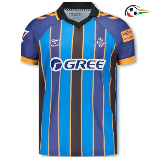 Camisa de Goleiro Real Betis 2025/2026 Azul/Dourado com Patch da La Liga