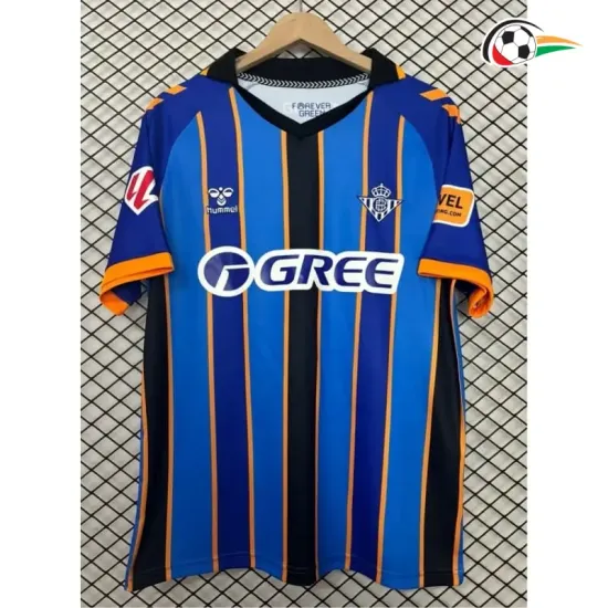 Camisa de Goleiro Real Betis 2025/2026 Azul/Dourado com Patch da La Liga