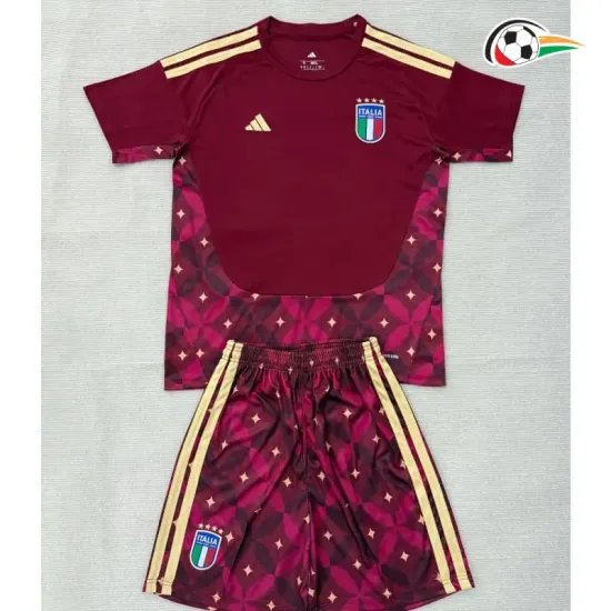 Camisa de Goleiro Titular Infantil Italia Copa do Mundo 2026 Alazão