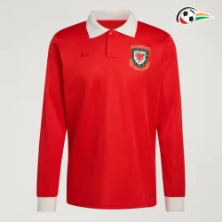 Camisa Gales 150 Edição De Aniversário 2026 Vermelho Manga Longa