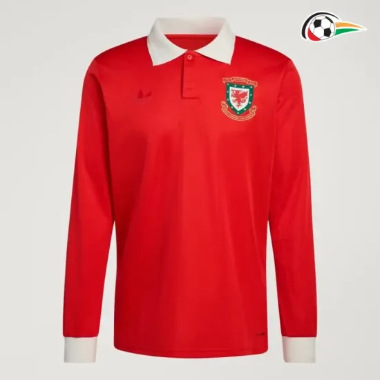 Camisa Gales 150 Edição De Aniversário 2026 Vermelho Manga Longa