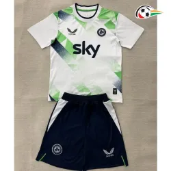 Camisa Reserva Infantil Irland Copa do Mundo 2026 Branco/Verde Claro