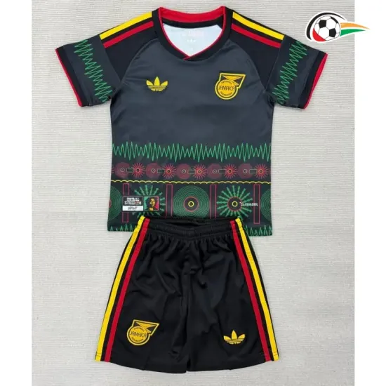 Camisa Reserva Infantil Jamaica Copa do Mundo 2026 Preto