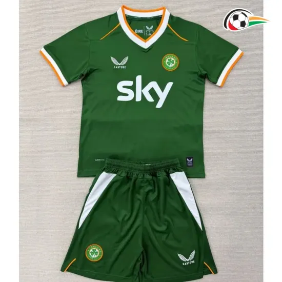 Camisa Titular Infantil Irland Copa do Mundo 2026 Verde/Branco