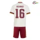 Camisa Reserva Infantil Rodrigo 16 España Copa do Mundo 2026 Branco/Vermelho