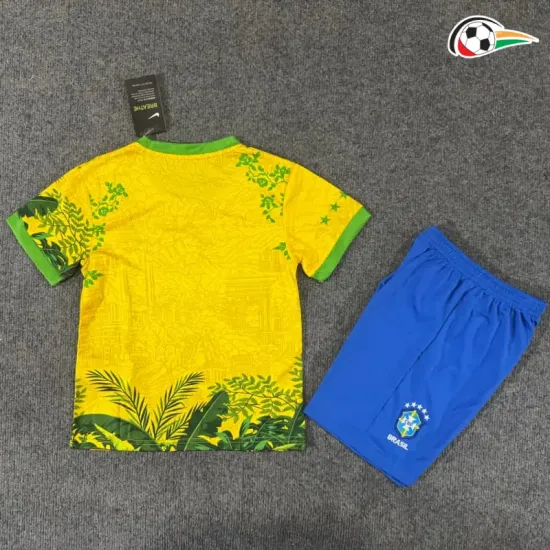 Camisa Infantil Brasil 2026 Edição Especial Multicolor
