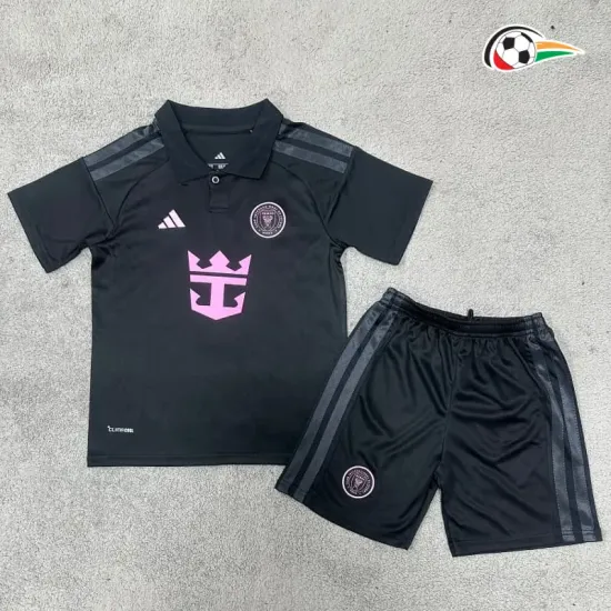 Camisa Reserva Infantil Inter Miami 2026/2027 Preto/Rosa
