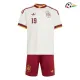 Camisa Reserva Infantil Lamine Yamal 19 España Copa do Mundo 2026 Branco/Vermelho