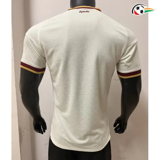 Camisa Reserva Versão Jogador España Copa do Mundo 2026 Branco/Vermelho