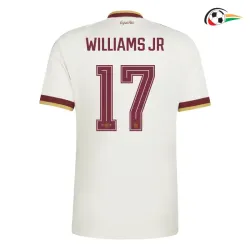 Camisa Reserva Williams Jr 17 España Copa do Mundo 2026 Branco/Vermelho
