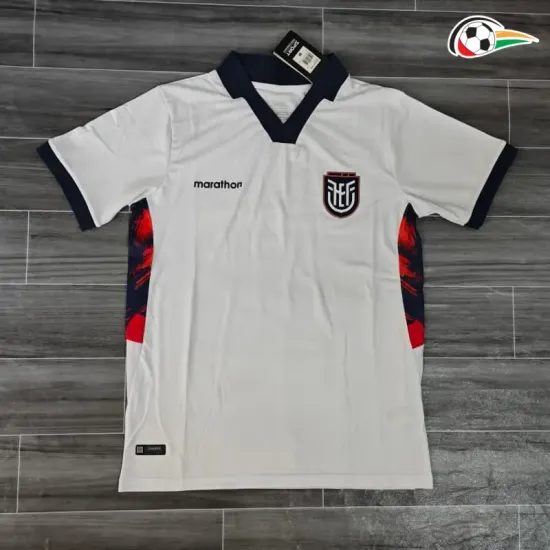 Camisa Alternativa Ecuador Copa do Mundo 2026 Esbranquiçado