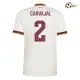 Camisa Reserva Carvajal 2 España Copa do Mundo 2026 Branco/Vermelho