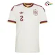 Camisa Reserva Carvajal 2 España Copa do Mundo 2026 Branco/Vermelho