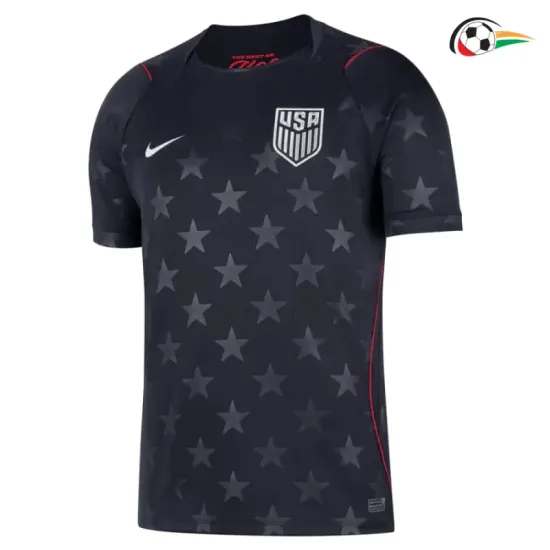 Camisa Reserva EE.UU Copa do Mundo 2026 Preto Obsidiana