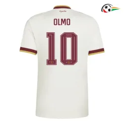 Camisa Reserva Olmo 10 España Copa do Mundo 2026 Branco/Vermelho