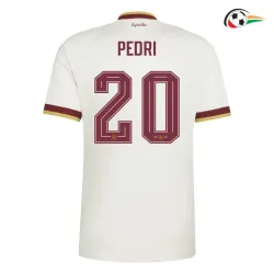 Camisa Reserva Pedri 20 España Copa do Mundo 2026 Branco/Vermelho
