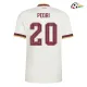 Camisa Reserva Pedri 20 España Copa do Mundo 2026 Branco/Vermelho