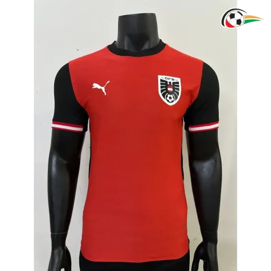 Camisa Titular Versão Jogador Austria Copa do Mundo 2026 Vermelho