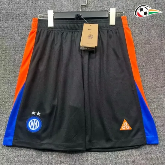 Shorts de Futebol 4 Inter de milan 2025/2026 Azul/Preto/Laranja