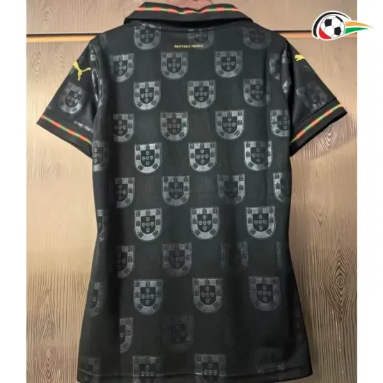 Camisa Feminina Portugal 2026 Edição Especial Preto