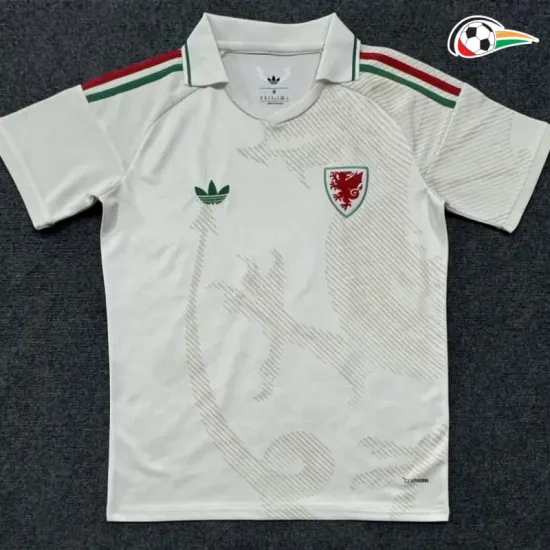 Camisa Reserva Gales Copa do Mundo 2026 Branco