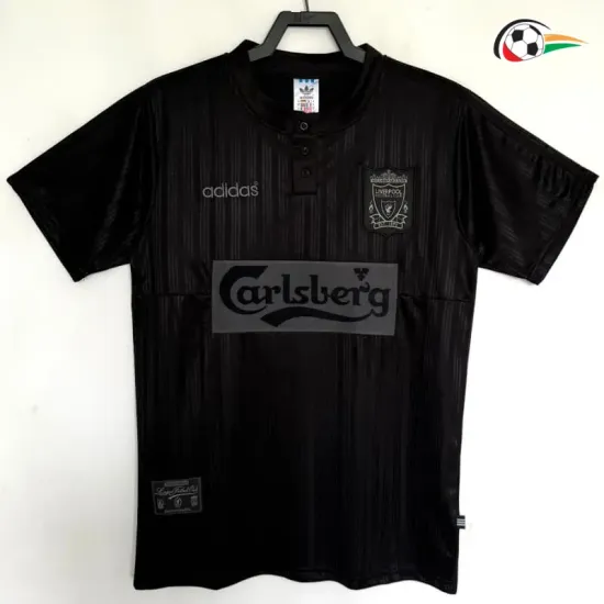 Camisa Retrô Liverpool 1995/96 Edição Especial Preto