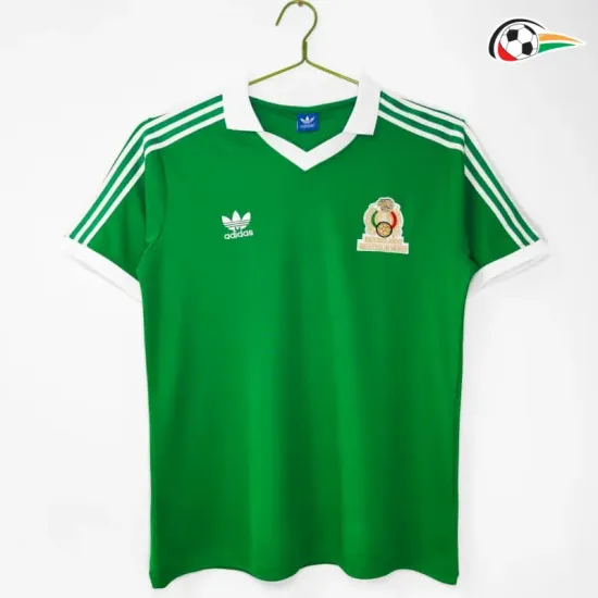 Camisa Retrô Titular México 1986 Verde