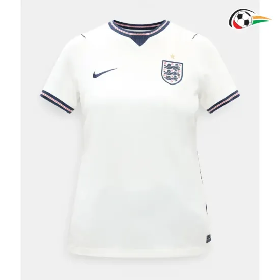 Camisa Titular Feminina Inglaterra Copa do Mundo 2026 Branco