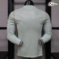 Camisa Reserva Versão Jogador Francia Copa do Mundo 2026 Verde Menta Manga Longa