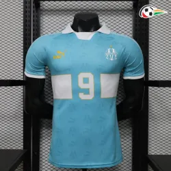 Camisa Retrô Versão Jogador 9 Olympique Marsella 2026/2027 Azul Claro