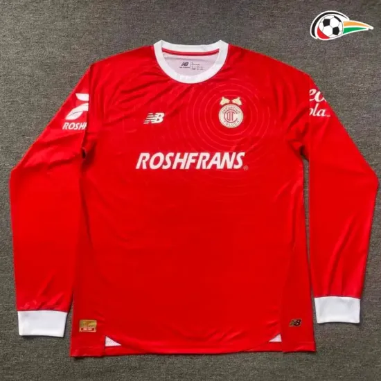 Camisa Toluca 2025/2026 Edição Especial Vermelho Manga Longa