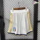 Shorts de Futebol Titular Versão Jogador Italia Copa do Mundo 2026 Branco