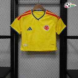 Camisa Curta Titular Versão Jogador Feminina Colombia Copa do Mundo 2026 Amarelo