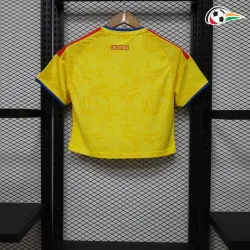 Camisa Curta Titular Versão Jogador Feminina Colombia Copa do Mundo 2026 Amarelo