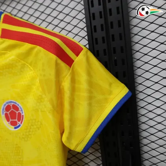 Camisa Curta Titular Versão Jogador Feminina Colombia Copa do Mundo 2026 Amarelo