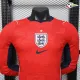 Camisa Reserva Versão Jogador Inglaterra Copa do Mundo 2026 Vermelho Manga Longa