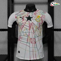 Camisa Titular Versão Jogador Ghana Copa do Mundo 2026 Branco