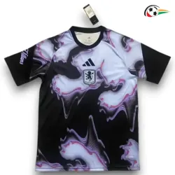 Camisa Aston Villa 2026/2027 Pré-Corrida Preto/Branco